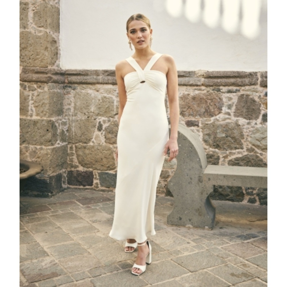 NWT Lady Pipa Rivera Dress White Collection Ivory Maxi Formal XXL Wedding Bridal